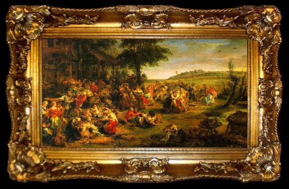 framed  Peter Paul Rubens The Village Wedding, ta009-2